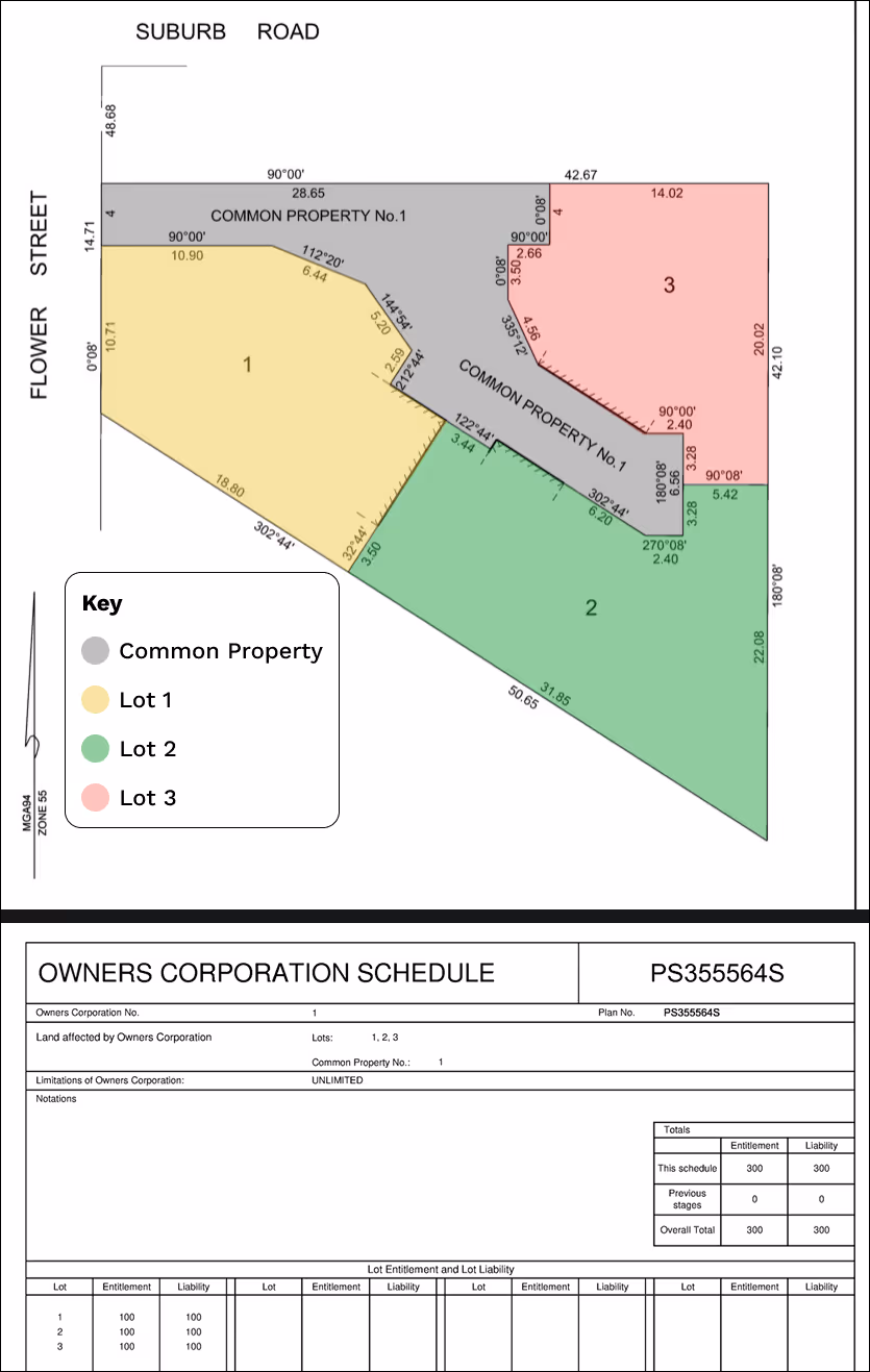 example of a sub-division